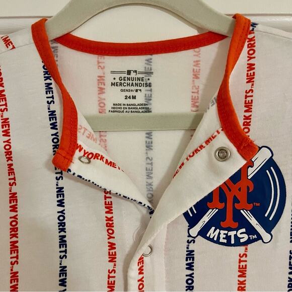 MLB Baseball Mets 24M NWOT Genuine On-Site Merchandise Onesie, Halloween Costume - Picture 2 of 6